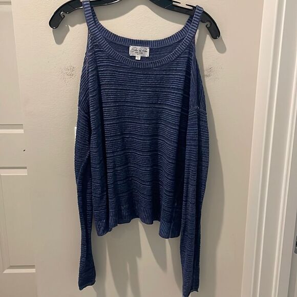 Feel the Piece Terre Jacobs sweater denim blue size XS/S - Picture 1 of 6